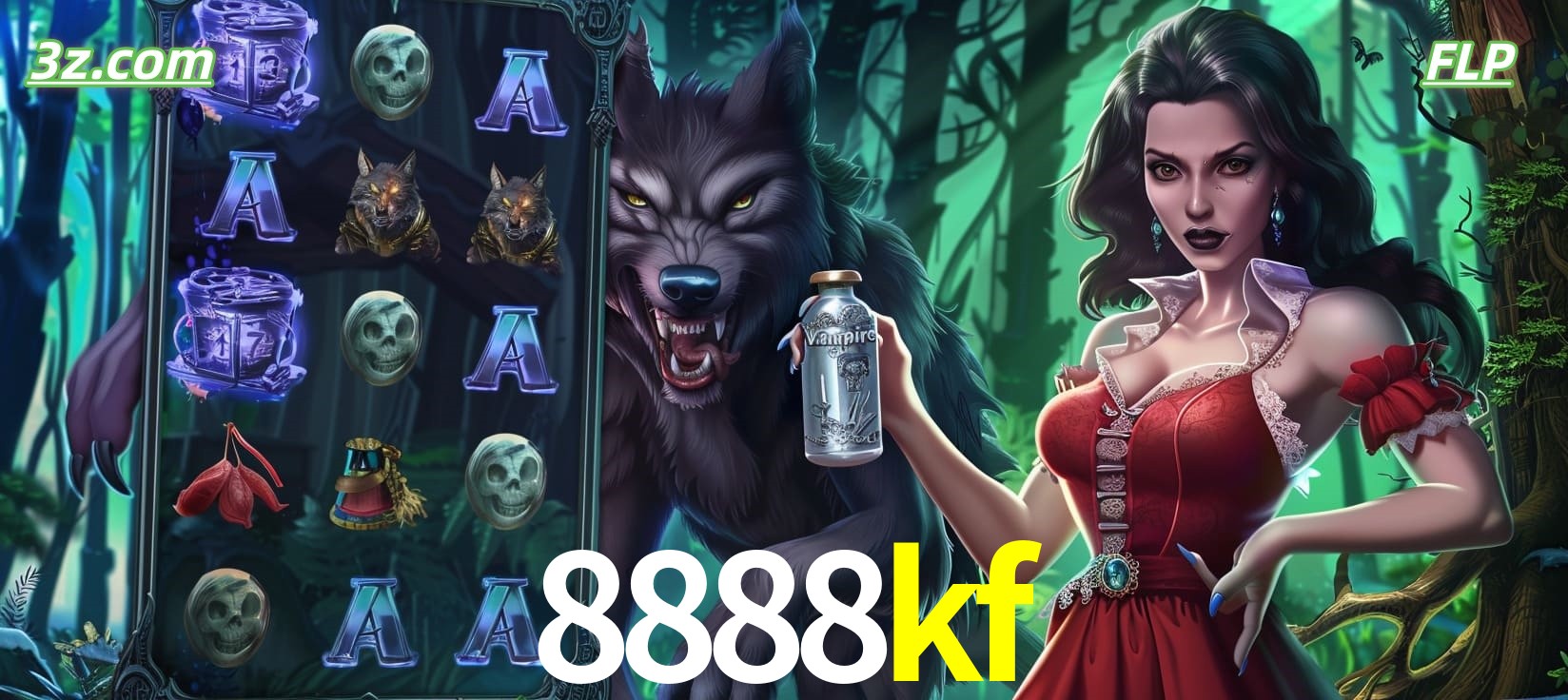 Slots online tema de lobisomem e vampira no 8888kf cassino Brasil