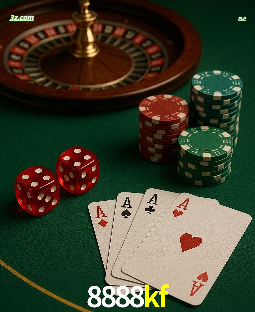 Cassino online 8888kf com jogos de mesa: roleta, dados, pôquer e fichas